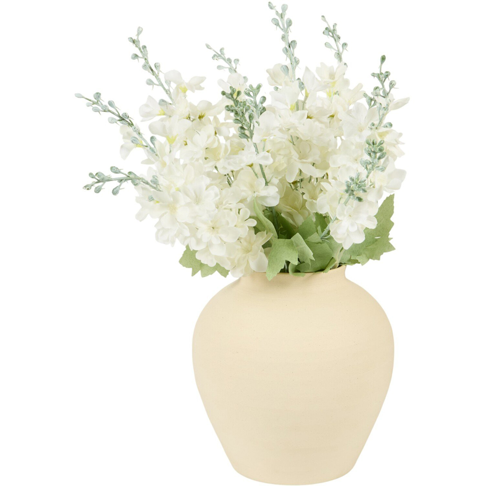 Large Delphinium Vase Arrangement Cream Image 1