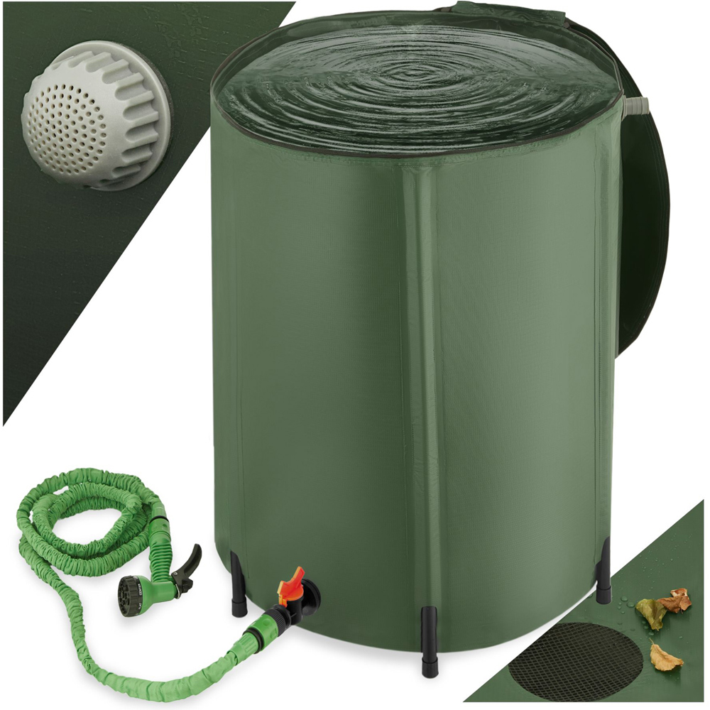 tectake 250L Green Water Butt Image 2