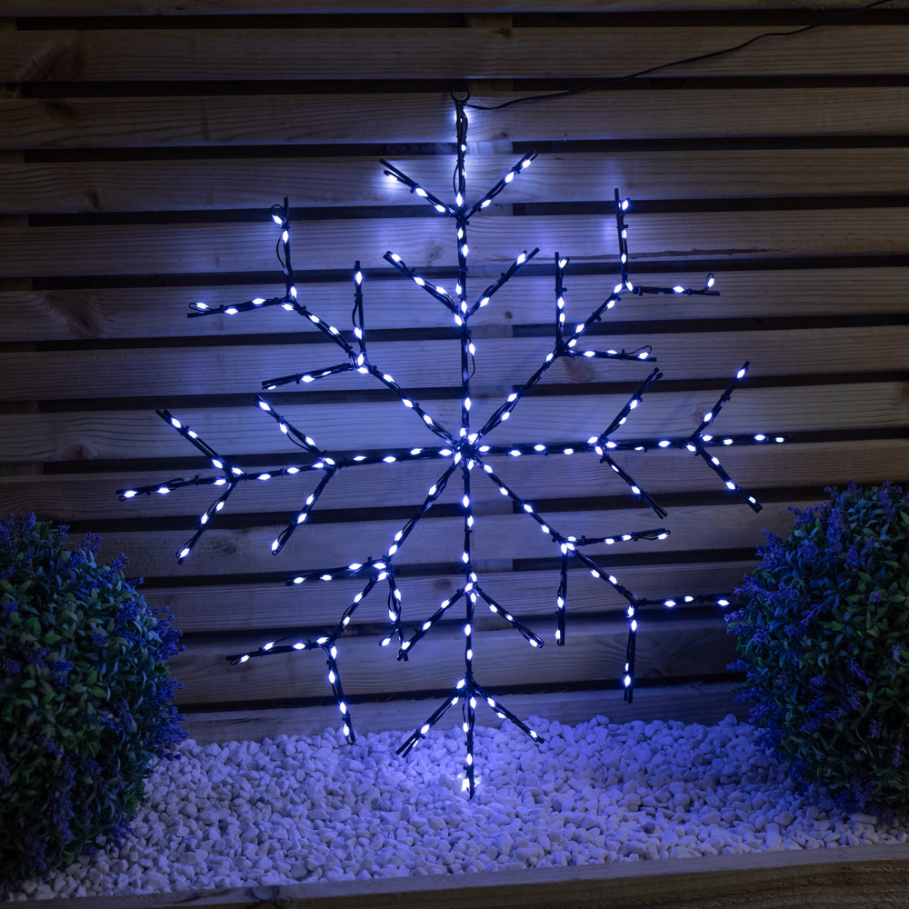 Samuel Alexander 196 White LED Light-Up Twinkling Christmas Snowflake 61cm Image 4