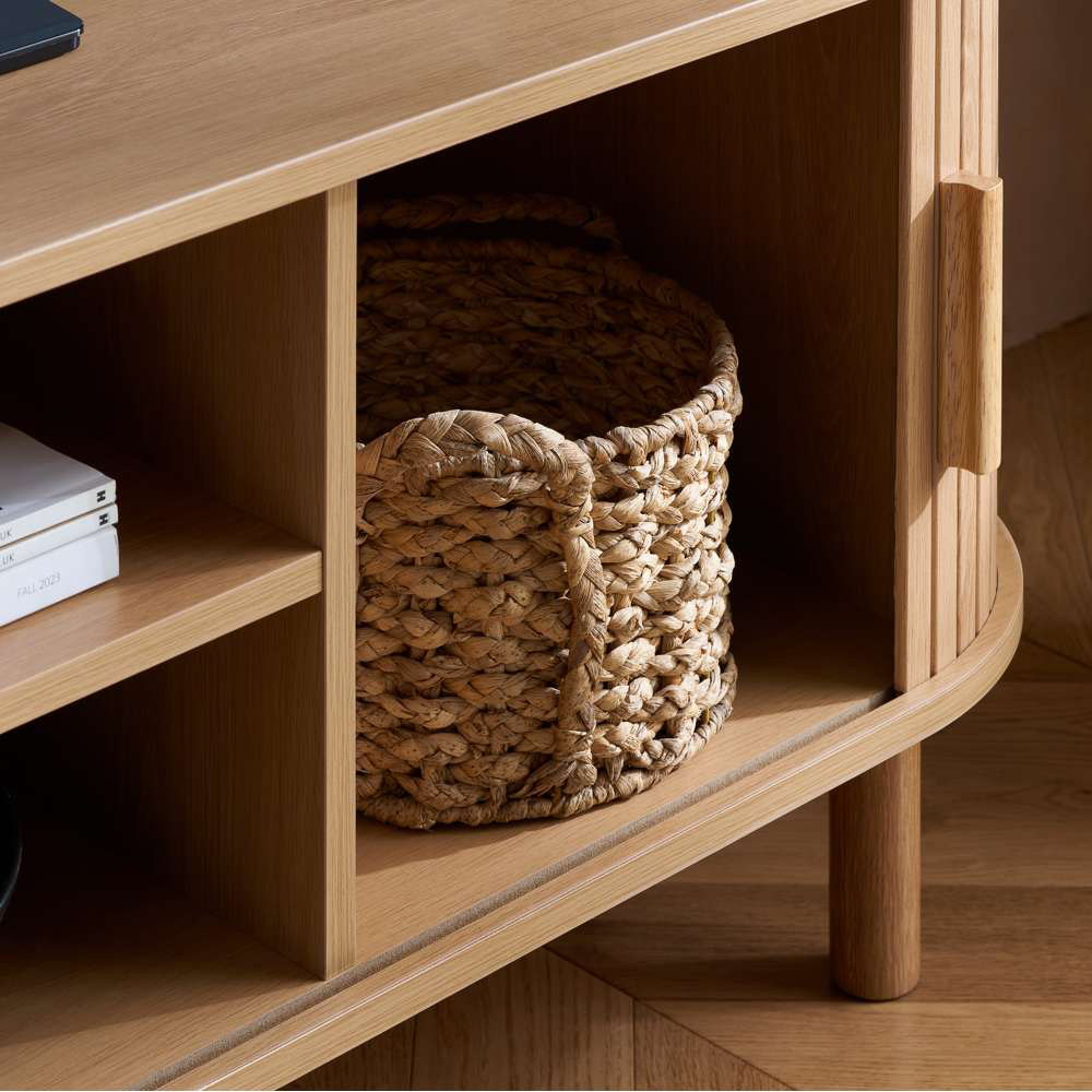 Birlea Axel Fluted Oak TV Unit Image 6
