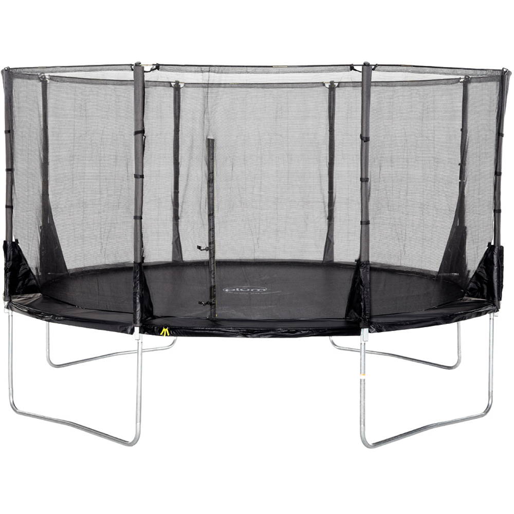 Plum Play Space Zone II Evolution 14ft Springsafe Trampoline with Enclosure Black Image 1