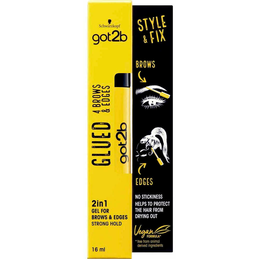 Schwarzkopf got2b 2 in 1 Glued 4 Brows and Edges Gel 16ml Image 2