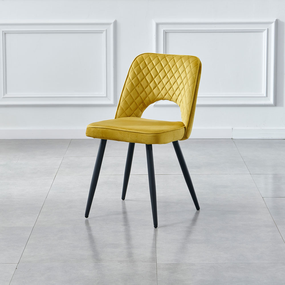 Metis Set of 2 Olive Yellow Dining Chair Image 8