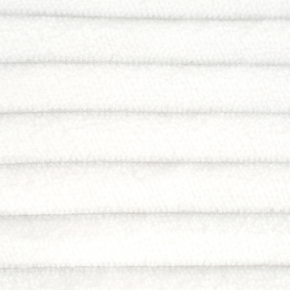 Living and Home Single Seater White Foldable Corduroy Upholstered Sofa Bed Image 6