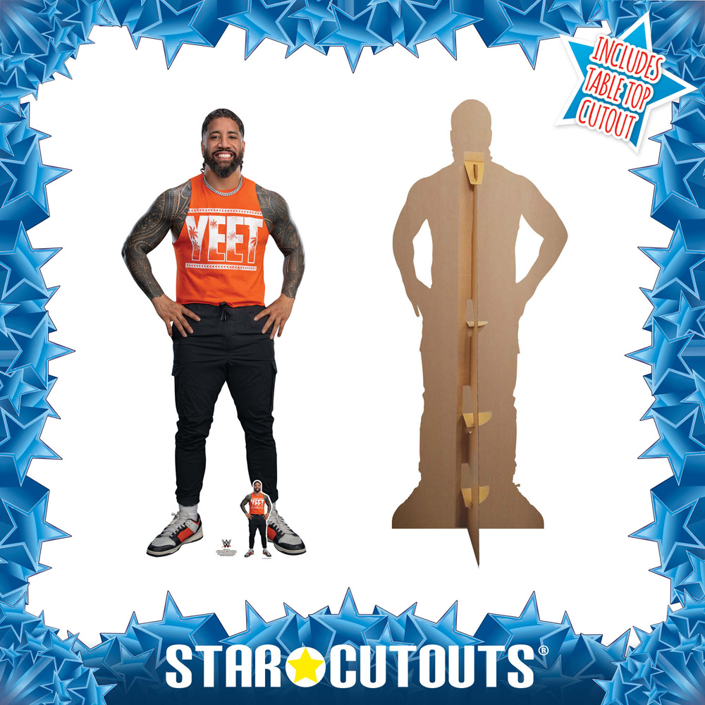 Star Cutouts Orange YEET Jey Uso Cardboard Cutout 6ft Image 4