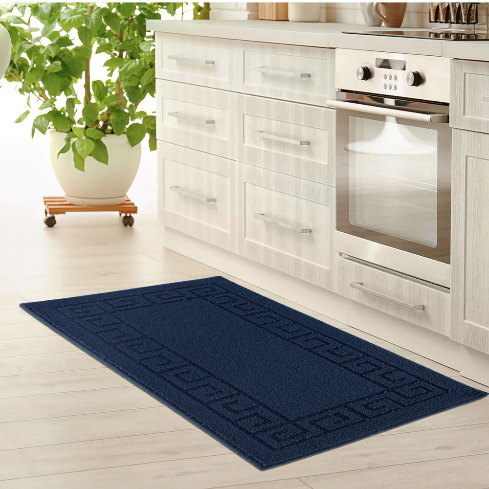 Smart Living Navy Plain Gel Back Non-Slip Door Mat 40 x 60cm Image 4