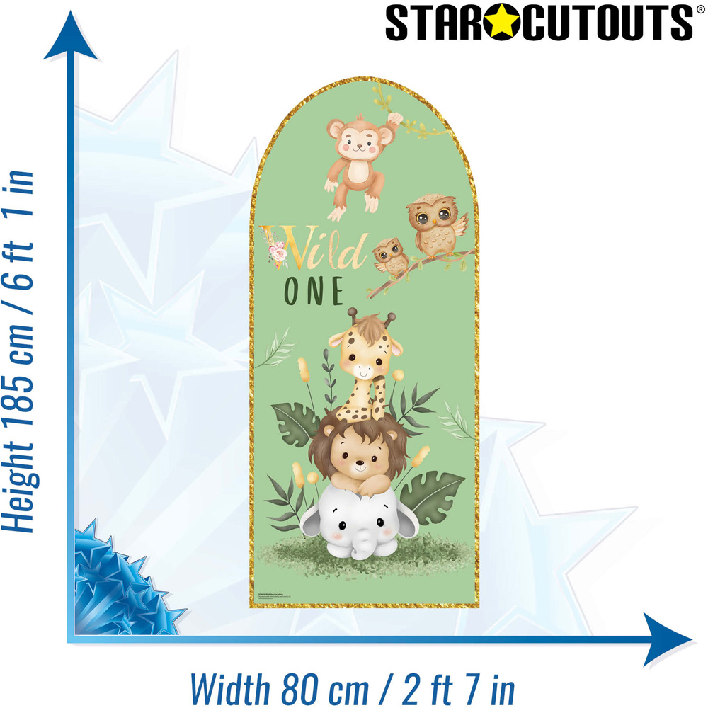 Star Cutouts Wild One Backdrop Sailboard Cardboard Cutout 185 x 80cm Image 7