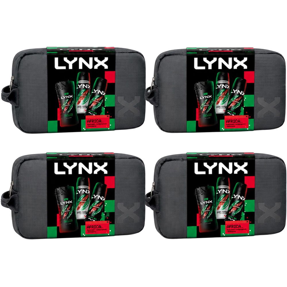 Lynx Africa Washbag Gift Set 3 Piece 4 Pack Image 1