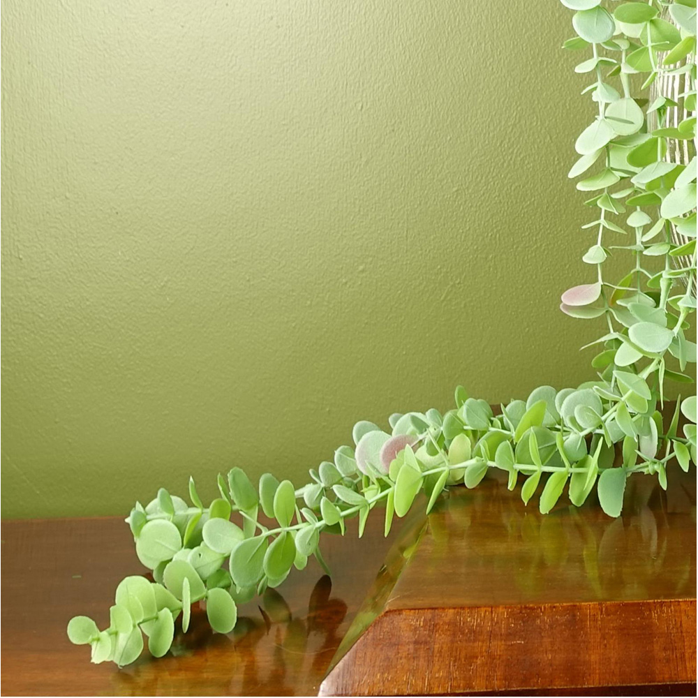 Leaf Trailing Green Eucalyptus Artificial Plant 2.6ft Image 8