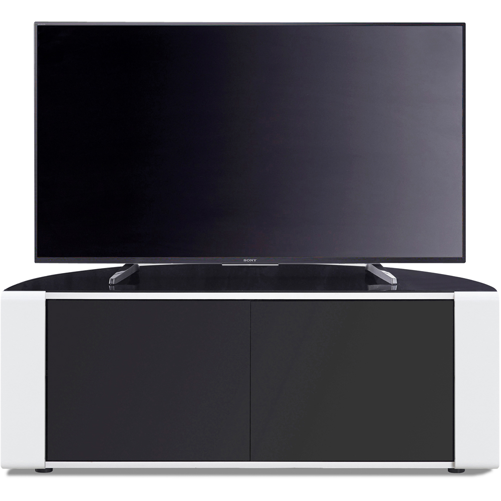 MDA Designs Sirius 1200 2 Door Black and White TV Cabinet Image 5