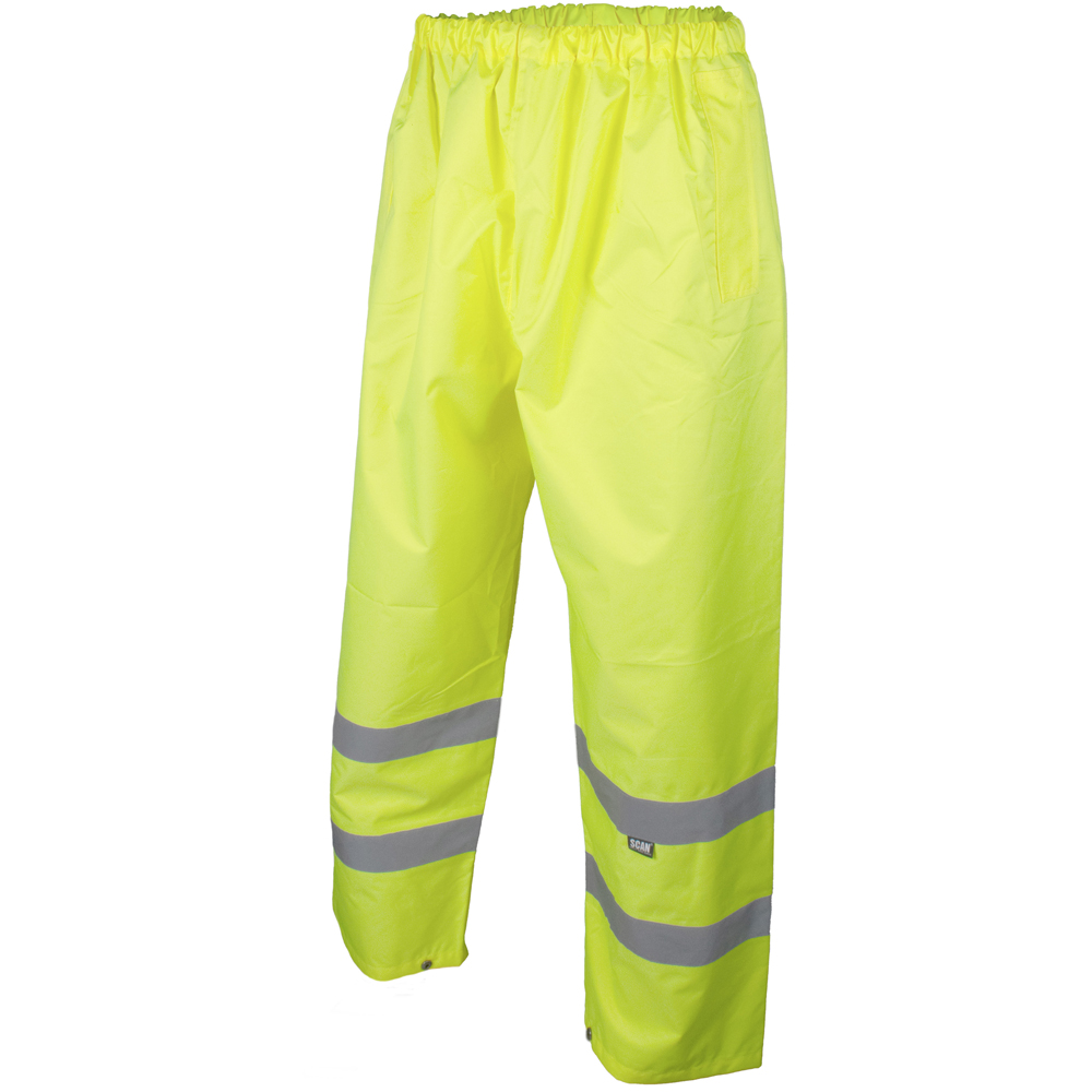 Scan High Visibility Motorway Trousers Large Yellow Image 1