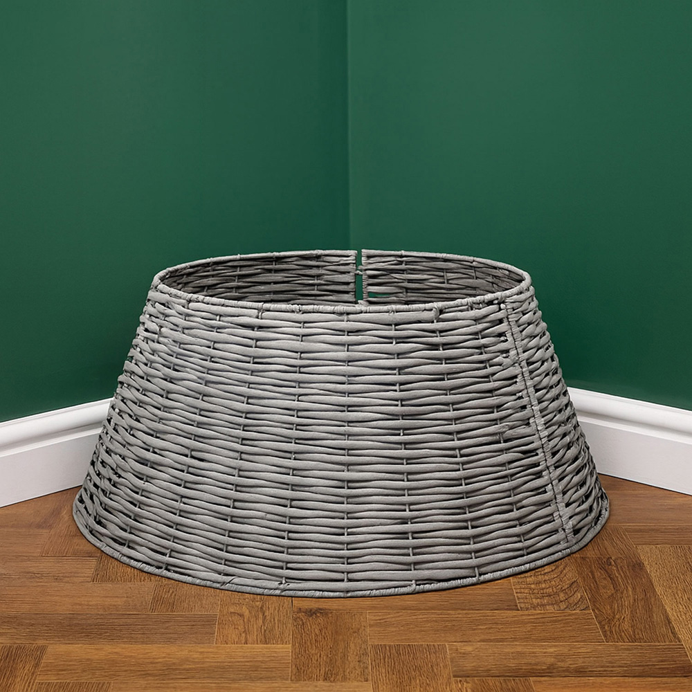 Neo Willow Christmas Tree Skirt Grey Image 4