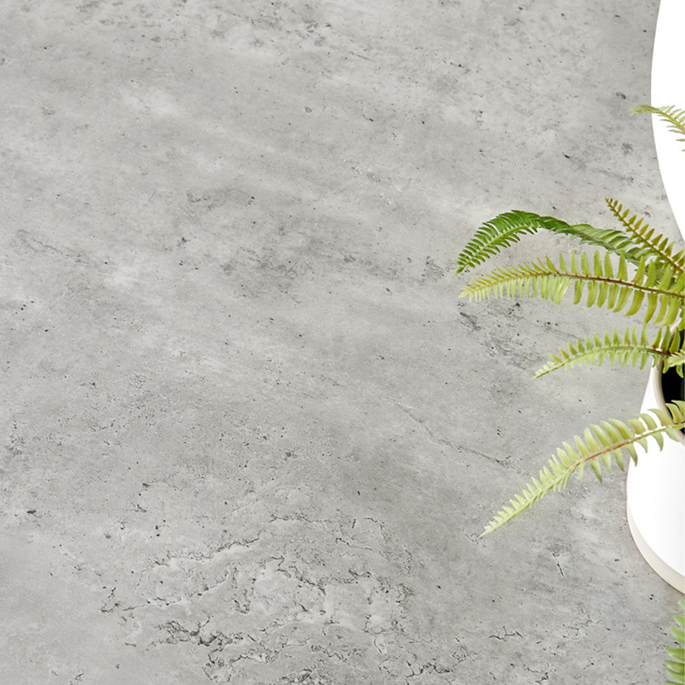 Furniturebox Arona Valera Concrete Effect 6 Seater Round Dining Set Grey and Black Image 4