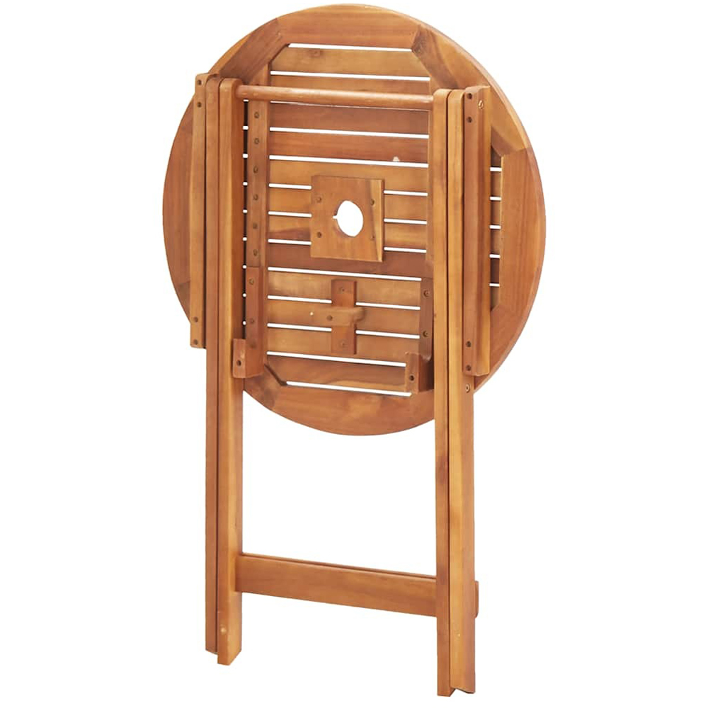 Walplus Brown Solid Acacia Wood Garden Table Image 6