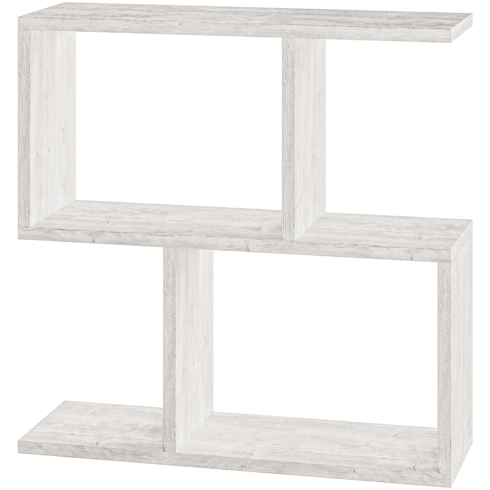 Decortie Homemania 4 Shelf Ancient White Modern Side End Table Image 2