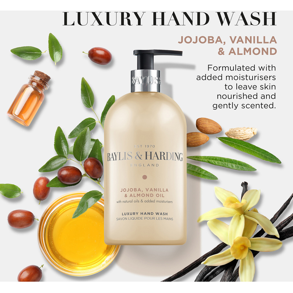 Baylis & Harding Luxury Hand Wash Jojoba, Vanilla and Almond Oil Image 2
