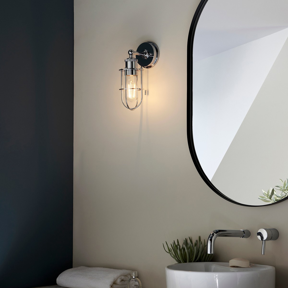 Merano Treviso Chrome Metal Wall Lamp Image 5