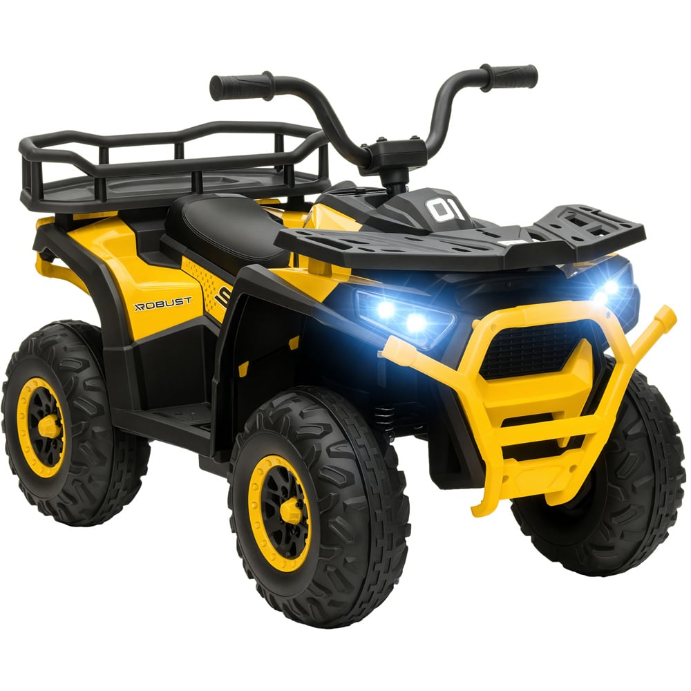 Tommy Toys Yellow Kids Quad Bike with 4 Suspension Wheels Image 1