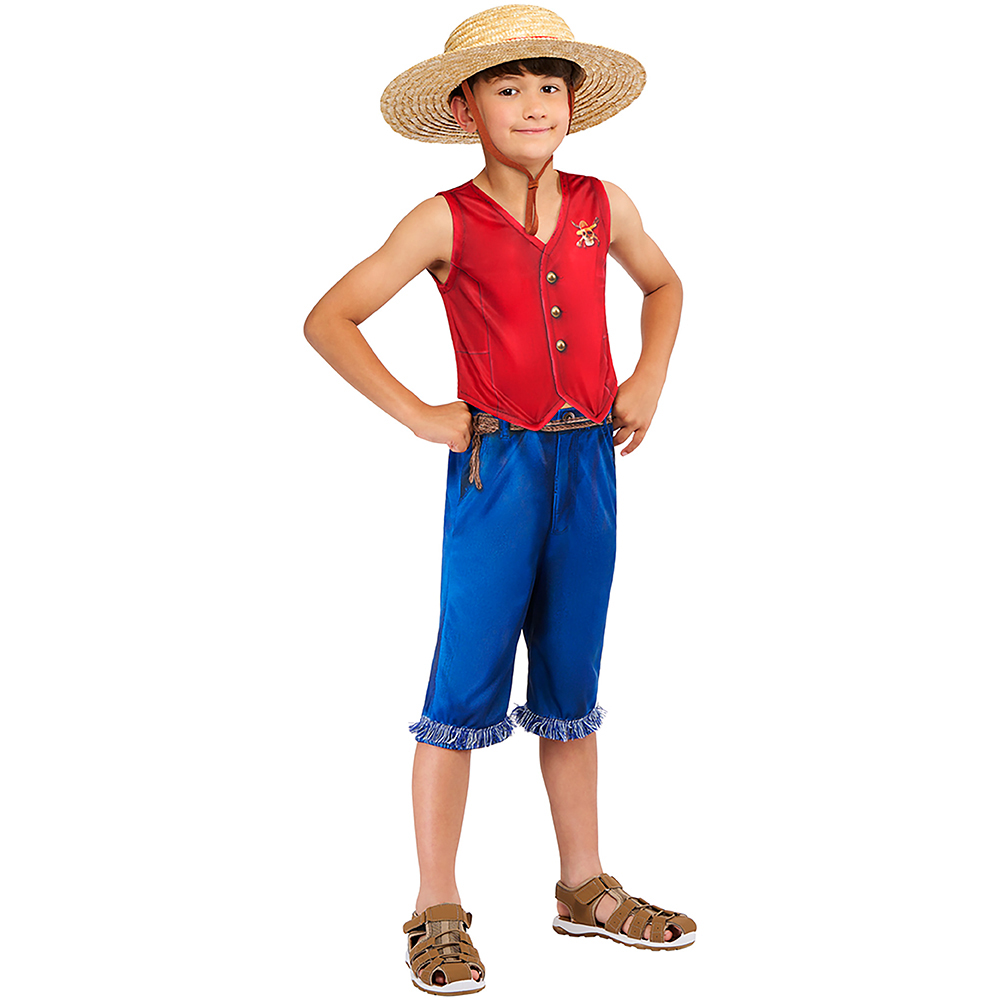 One Piece Kids Monkey D.Luffy Costume 5-6 Years Image 5