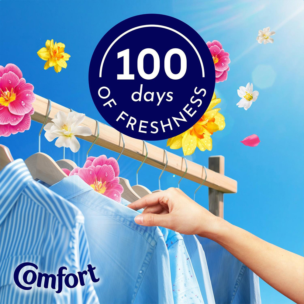 Comfort Fresh Spring Blossom Liquid Fabric Conditioner 80 Washes 2.4L 4 Pack Image 9