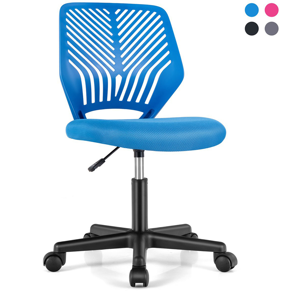 Costway Blue Ergonomic Children Study Chair Image 2