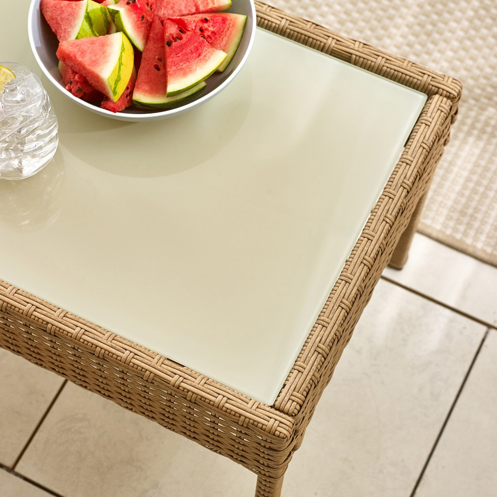 Furniturebox Zante 4 Seater Beige Rattan Sofa Lounge Set Image 4