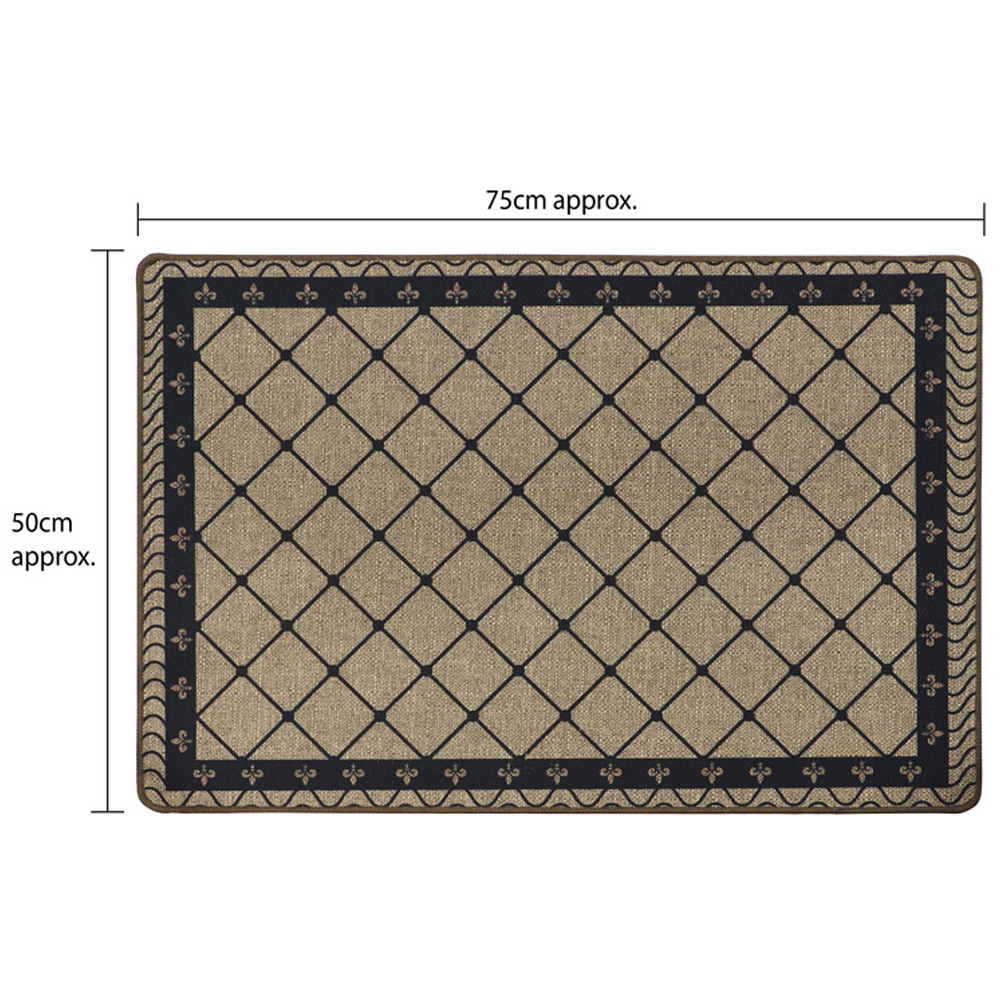 JVL Elegance Diamond Door Mat and Runner Set 50 x 75cm and 50 x 150cm Image 8
