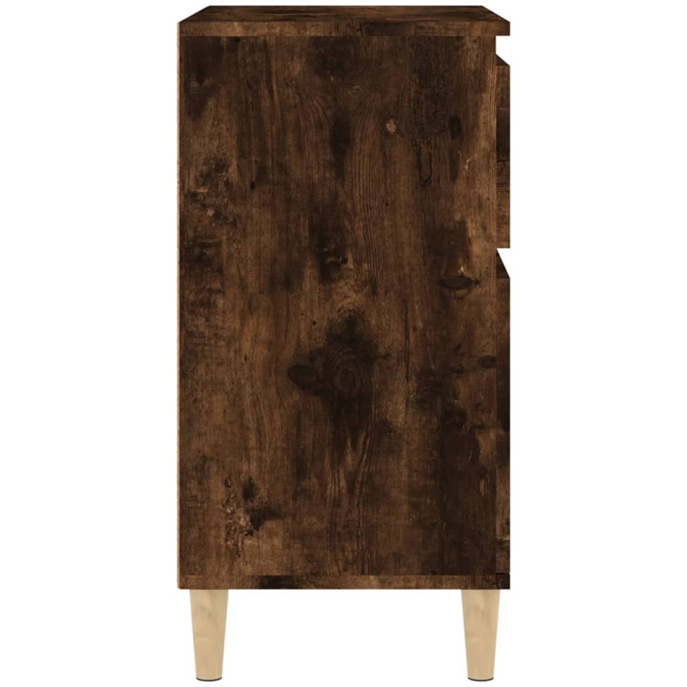vidaXL 2 Door 2 Drawer Smoked Oak Sideboard Image 7