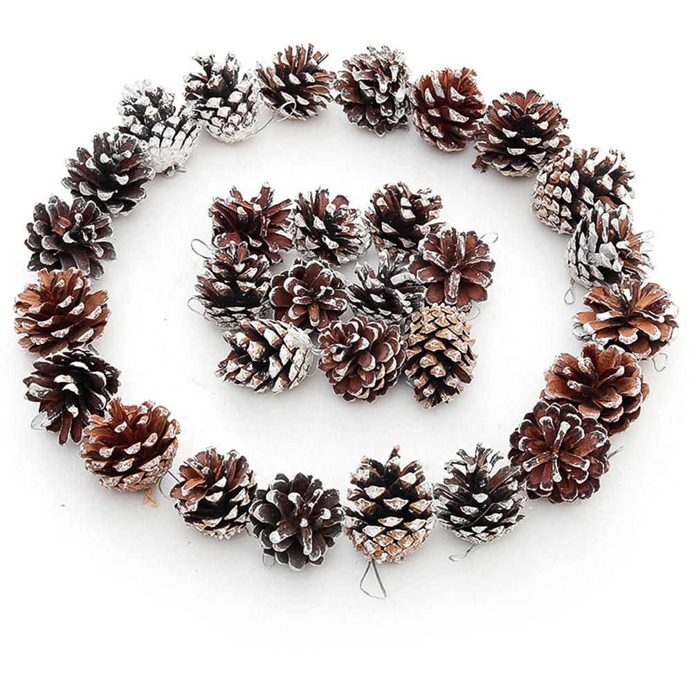 Living and Home Dyed Pine Cone Ornament 30 Pack Image 5