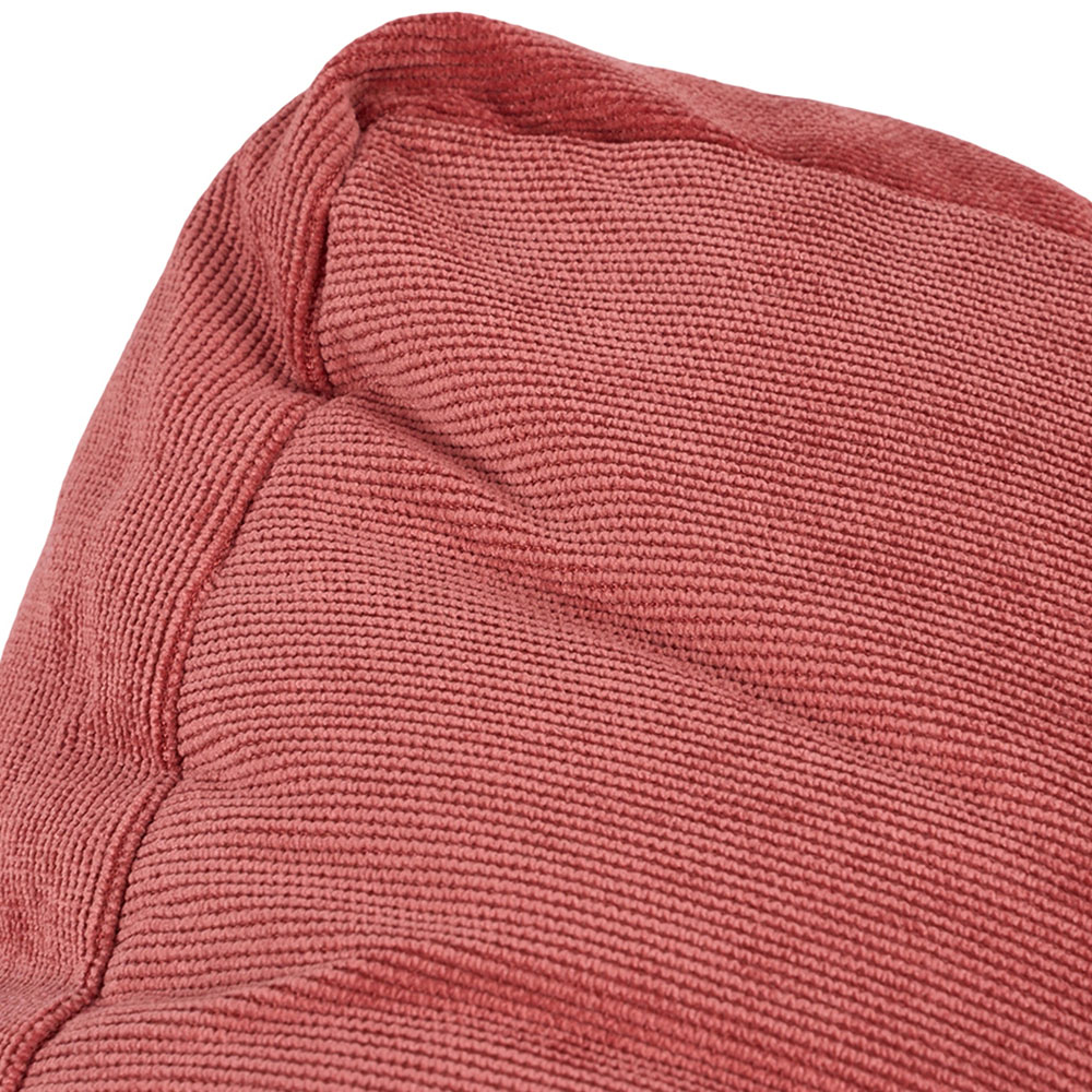 Living and Home Red Soft Corduroy Chair Cushion 55 x 55cm Image 5