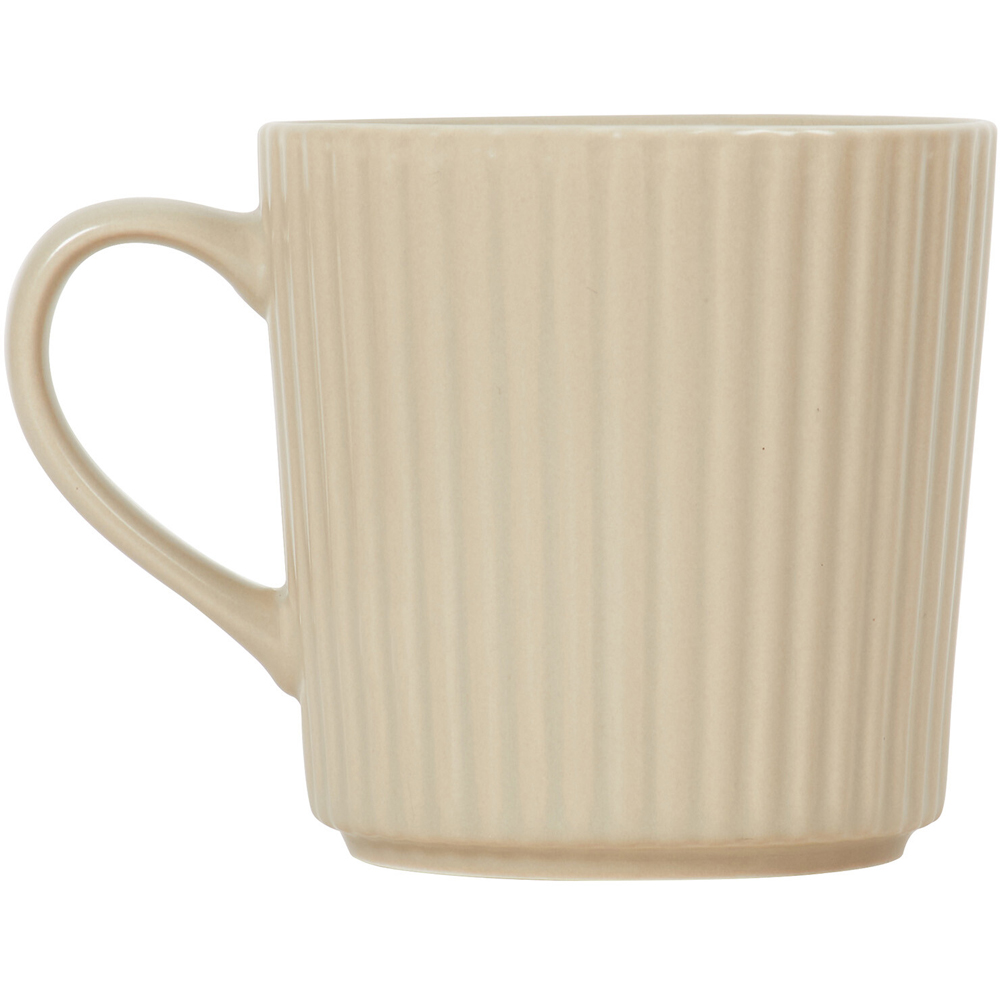 Set of 4 Conical Ribbed Mugs - Mushroom Image 5
