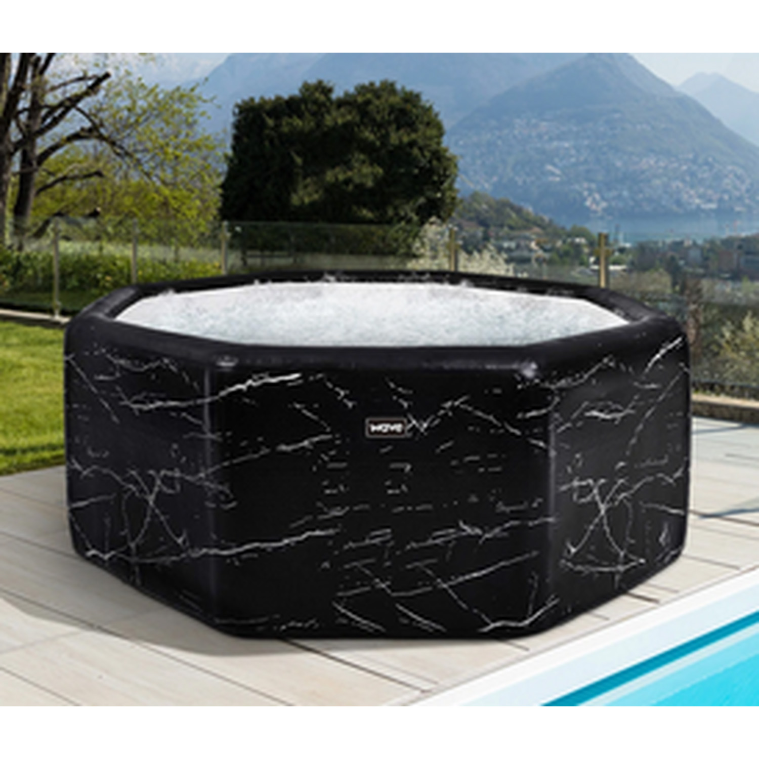 Wave Sorrento Drop Stitch Spa - Black Image 4