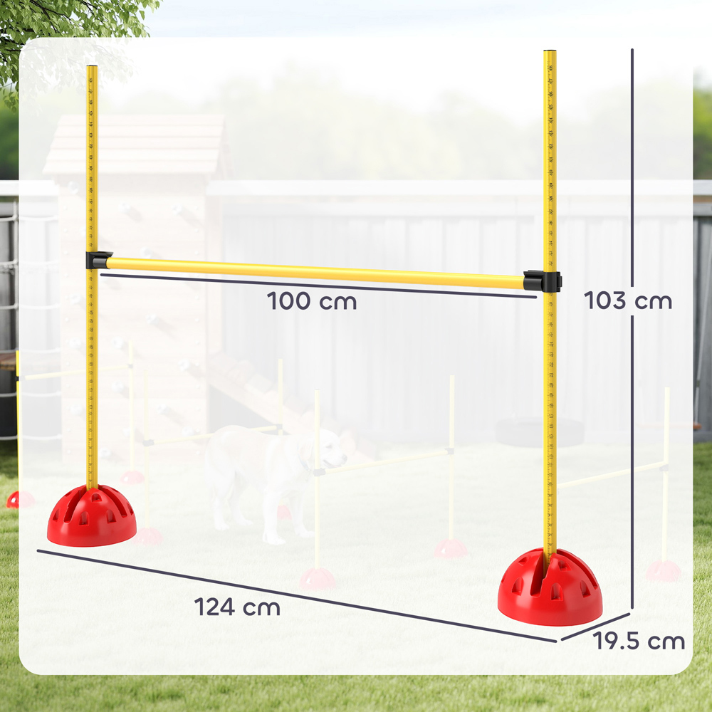 PawHut 4 Piece Dog Agility Set Image 9