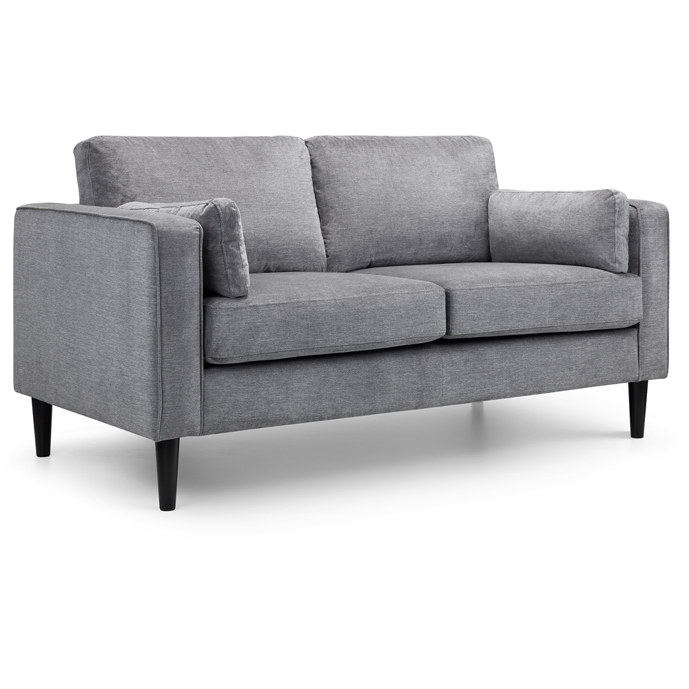 Julian Bowen Hayward 2 Seater Grey Chenille Sofa  Image 2