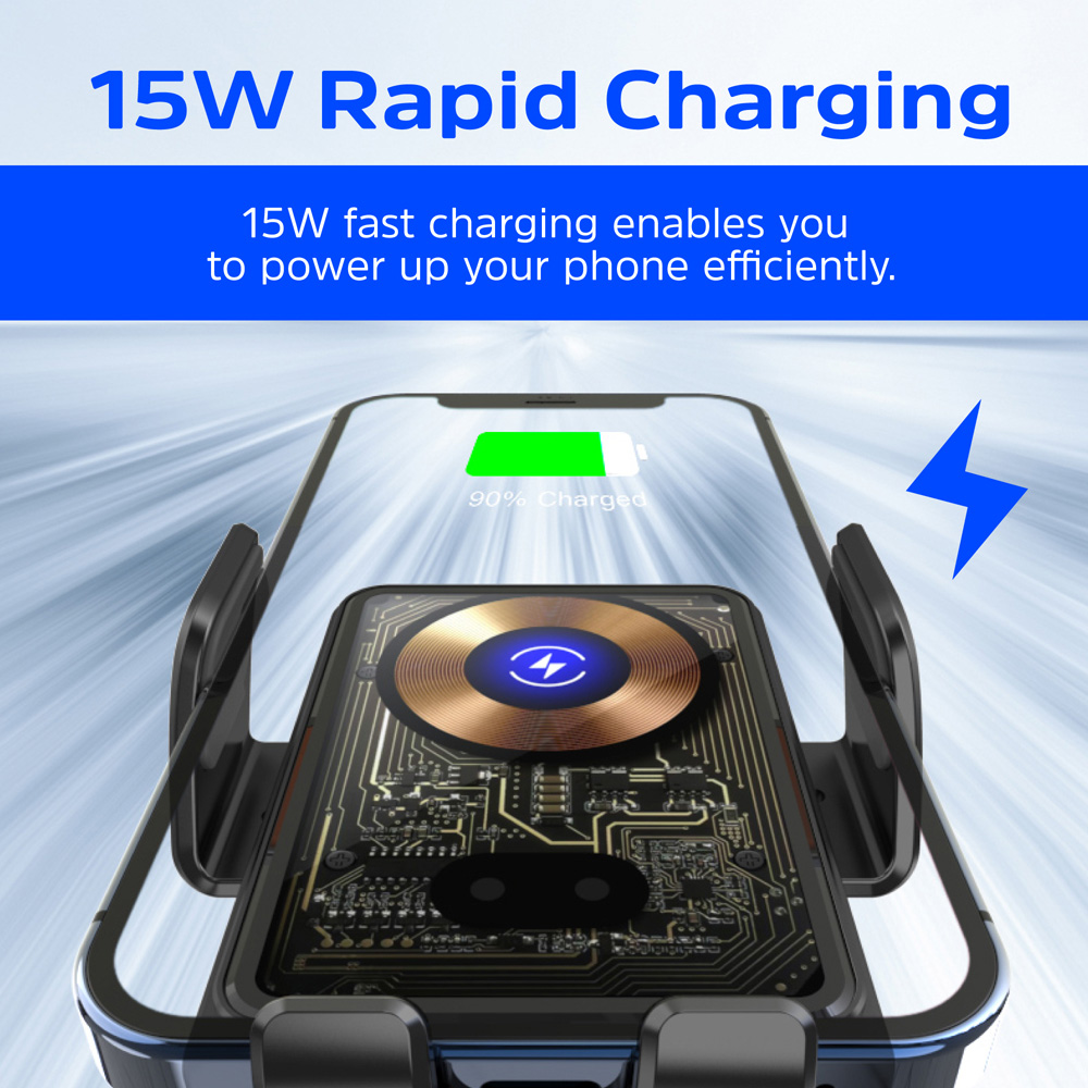 Energizer Black In-Car Magnetic QI Wireless iPhone and Android Charger Image 3