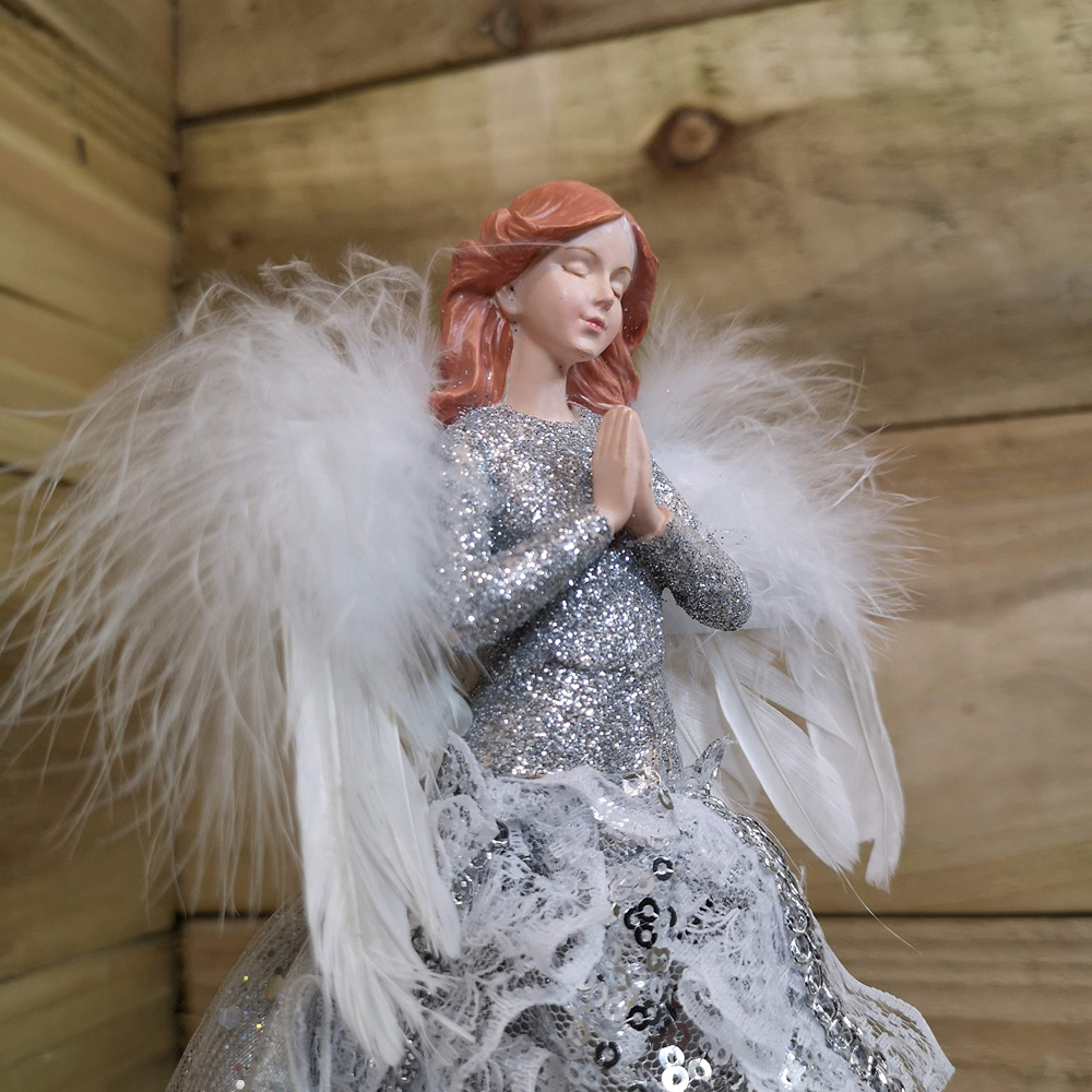 Premier Gold Angel Feather Wings Christmas Tree Topper 28cm Image 8