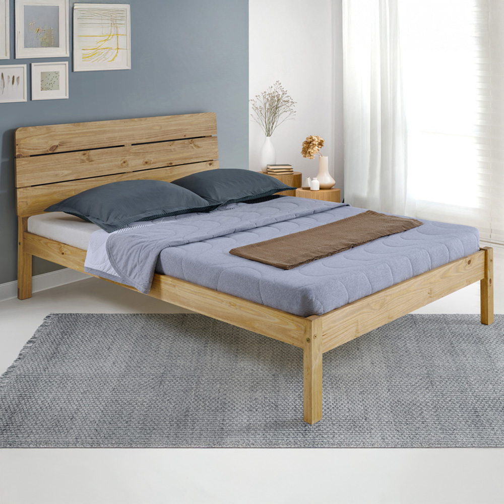 Seconique Ronan Waxed Pine Double Bed Image 1
