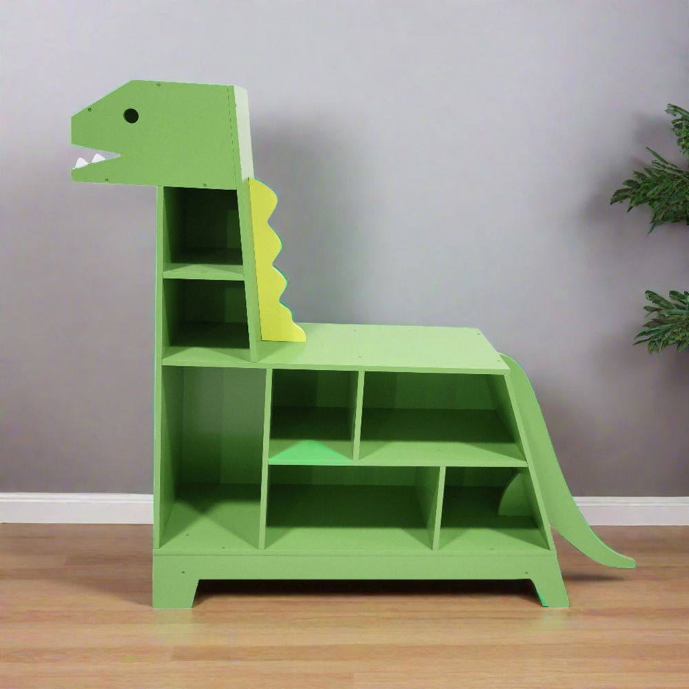 Teamson Kids Fantasy Fields 7 Shelf Dinosaur Bookcase and Toy Organiser Image 8