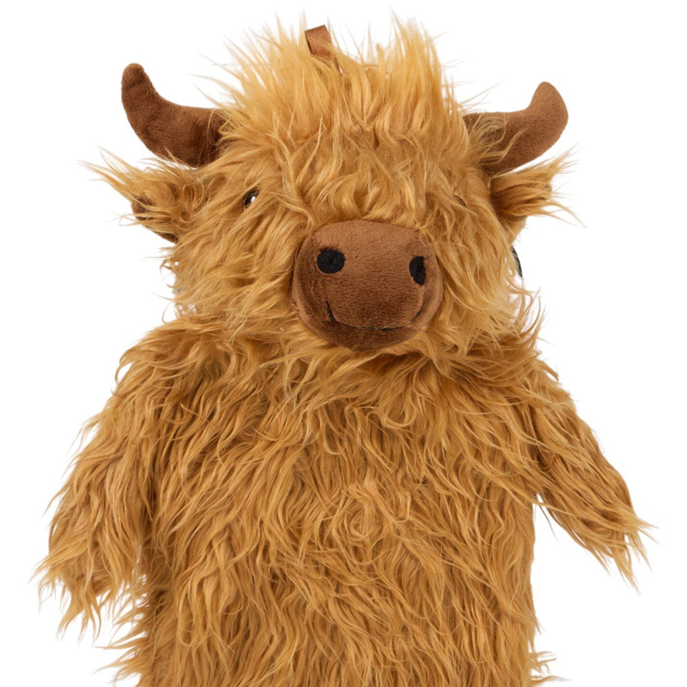 Highland Cow Hot Water Bottle Brown Image 3