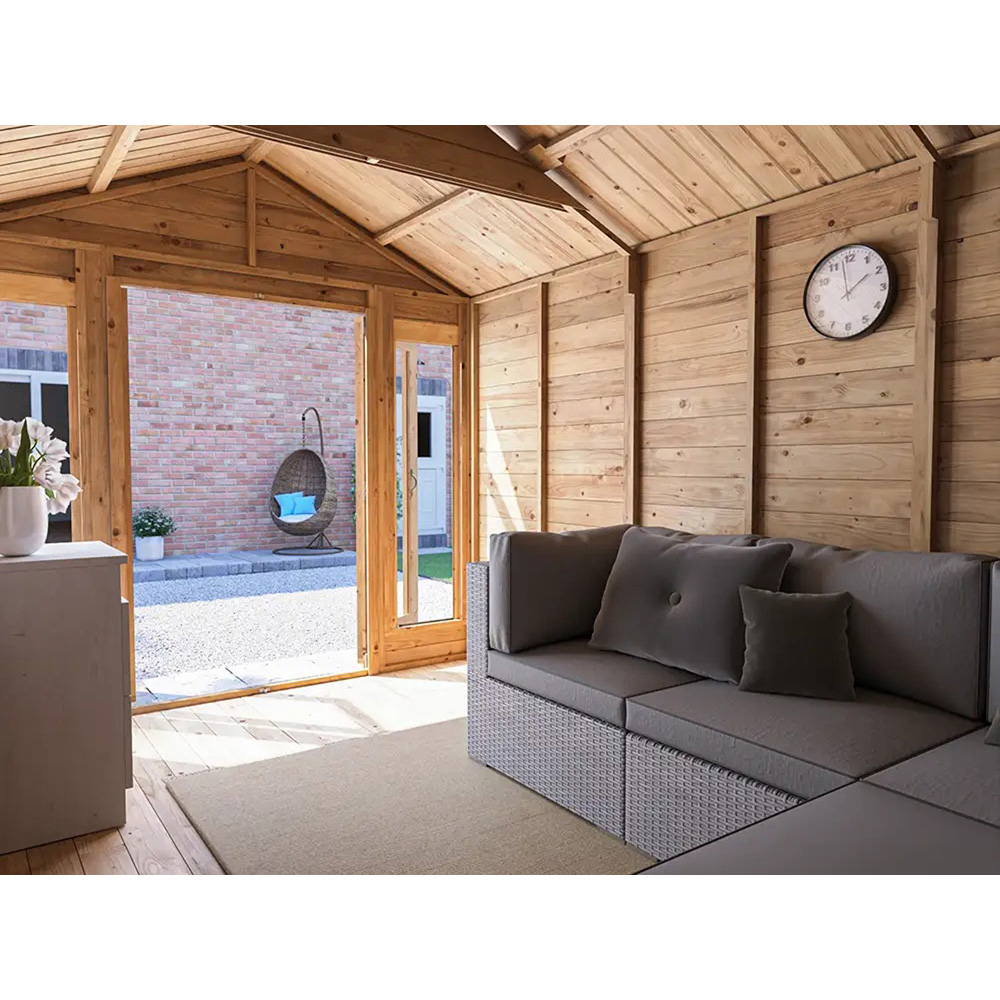 Dunster House RagePanda 8 x 12ft Modular Brown Superfelt Apex Summerhouse Image 4