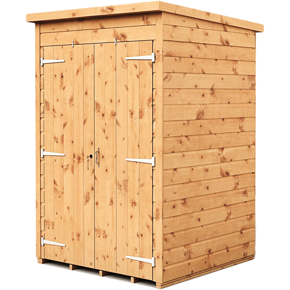 Empire Sheds 4 x 4ft Double Door Tongue and Groove Pent Garden Shed Image 1