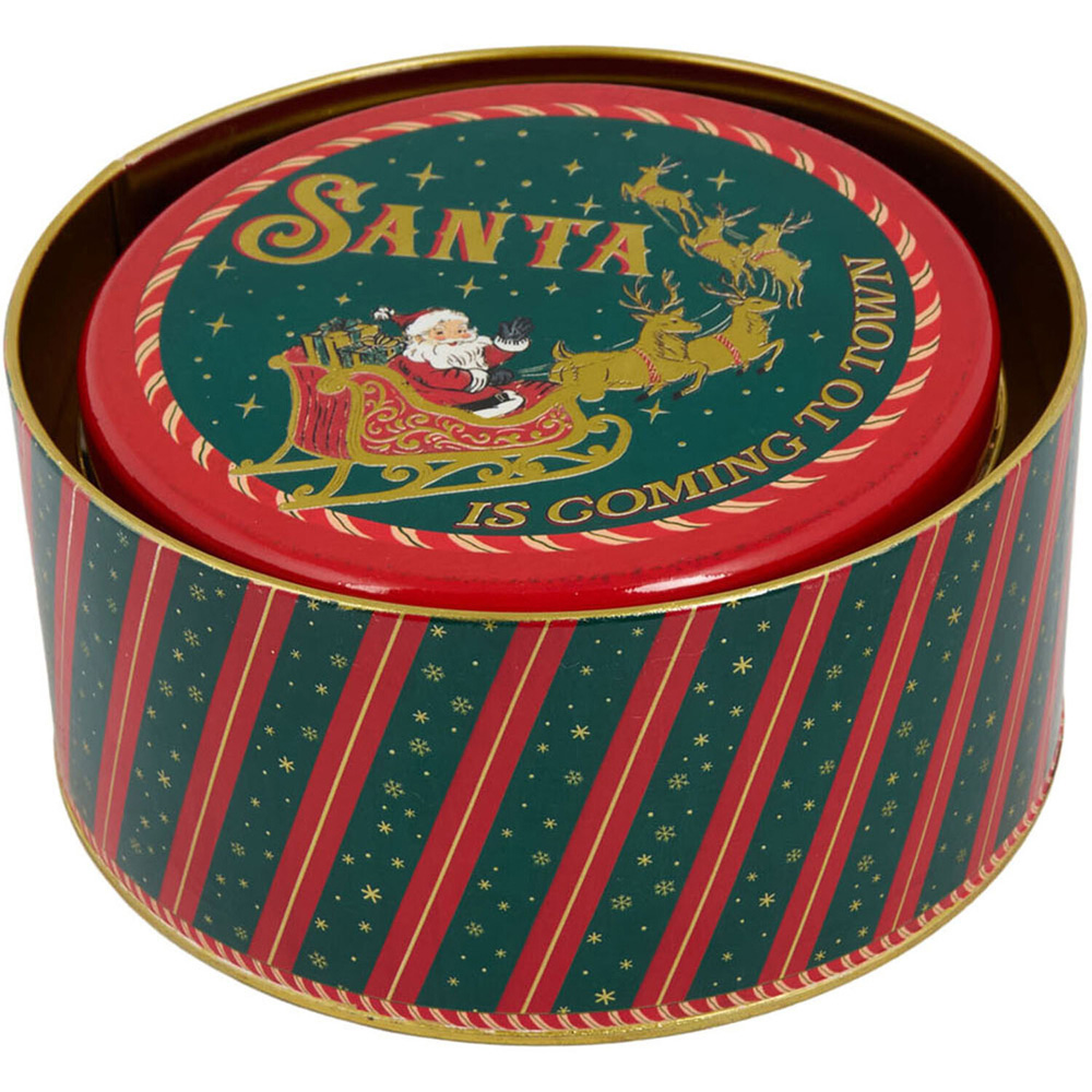 Vintage Santa Claus Tin Set Image 5