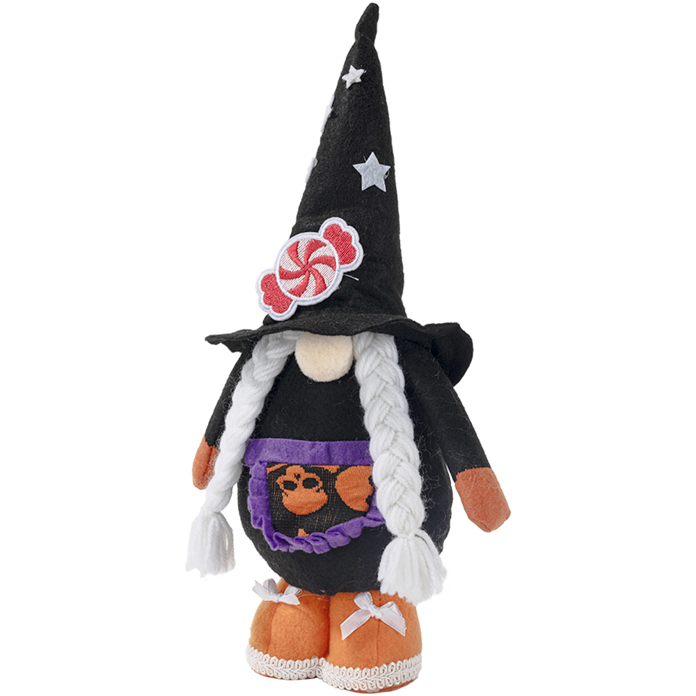 Living and Home Halloween Black and Purple Faceless Gnome Decor 2 Pack Image 1