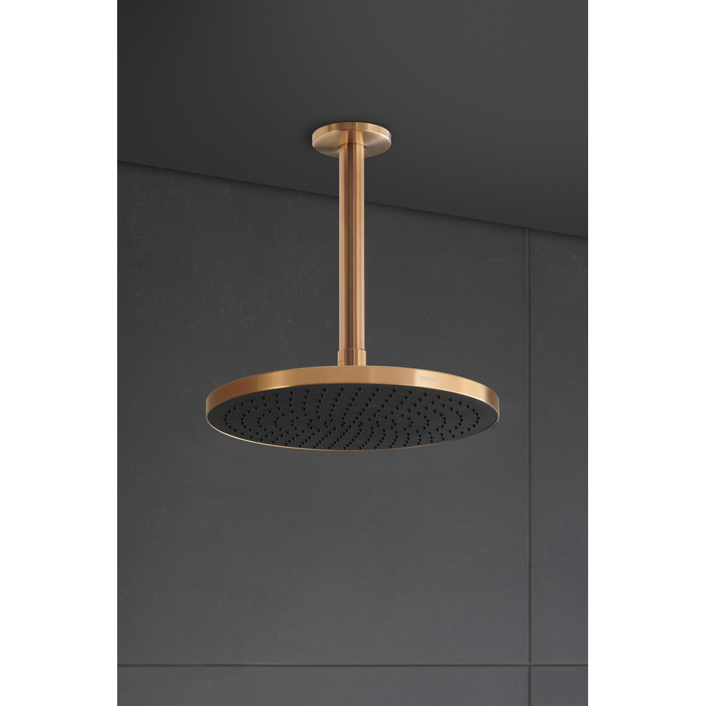 Duravit Minusflow Brushed Bronze Head Shower 230mm Image 4