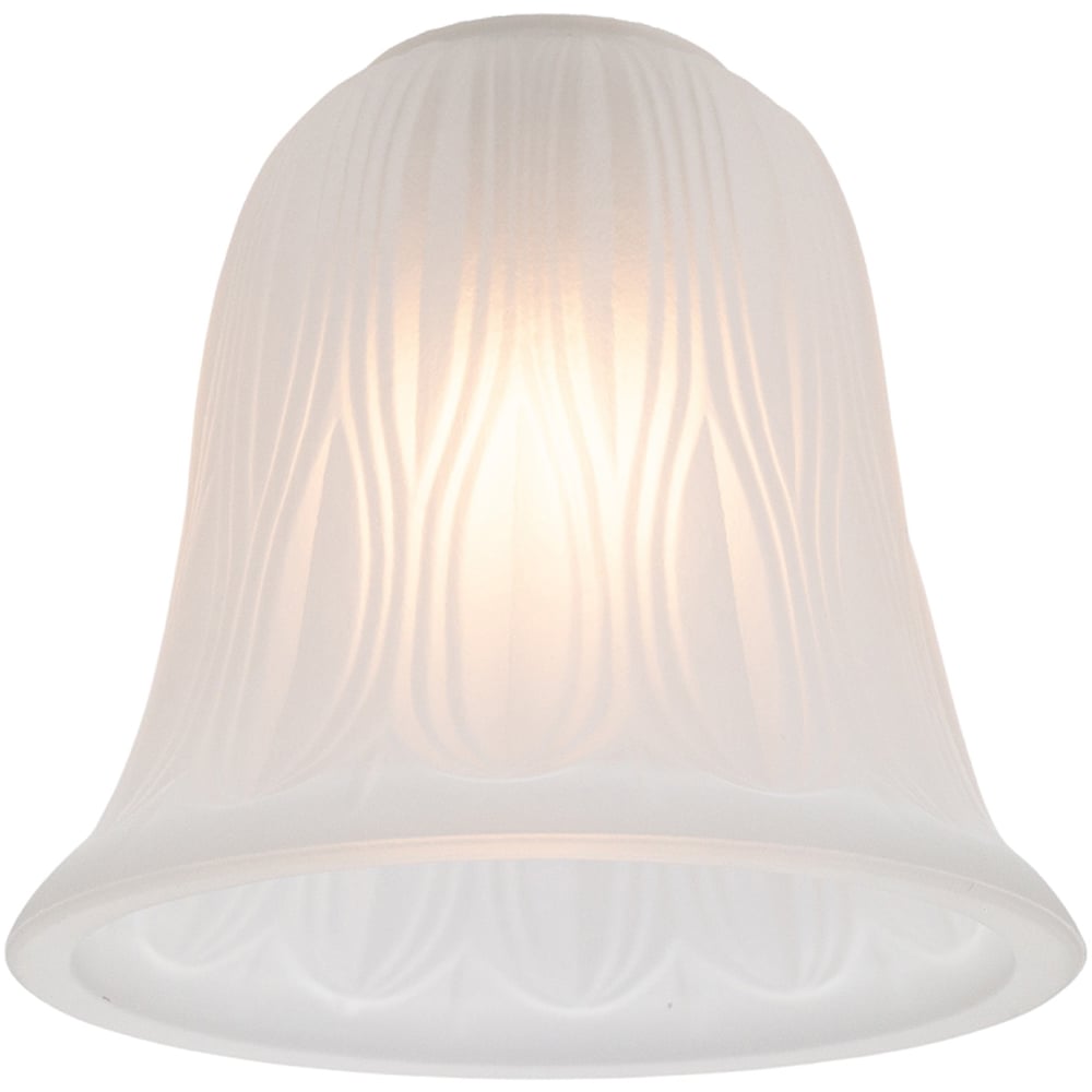 Happy Homewares Frosted Etched Glass Shade 2 Pack Image 5