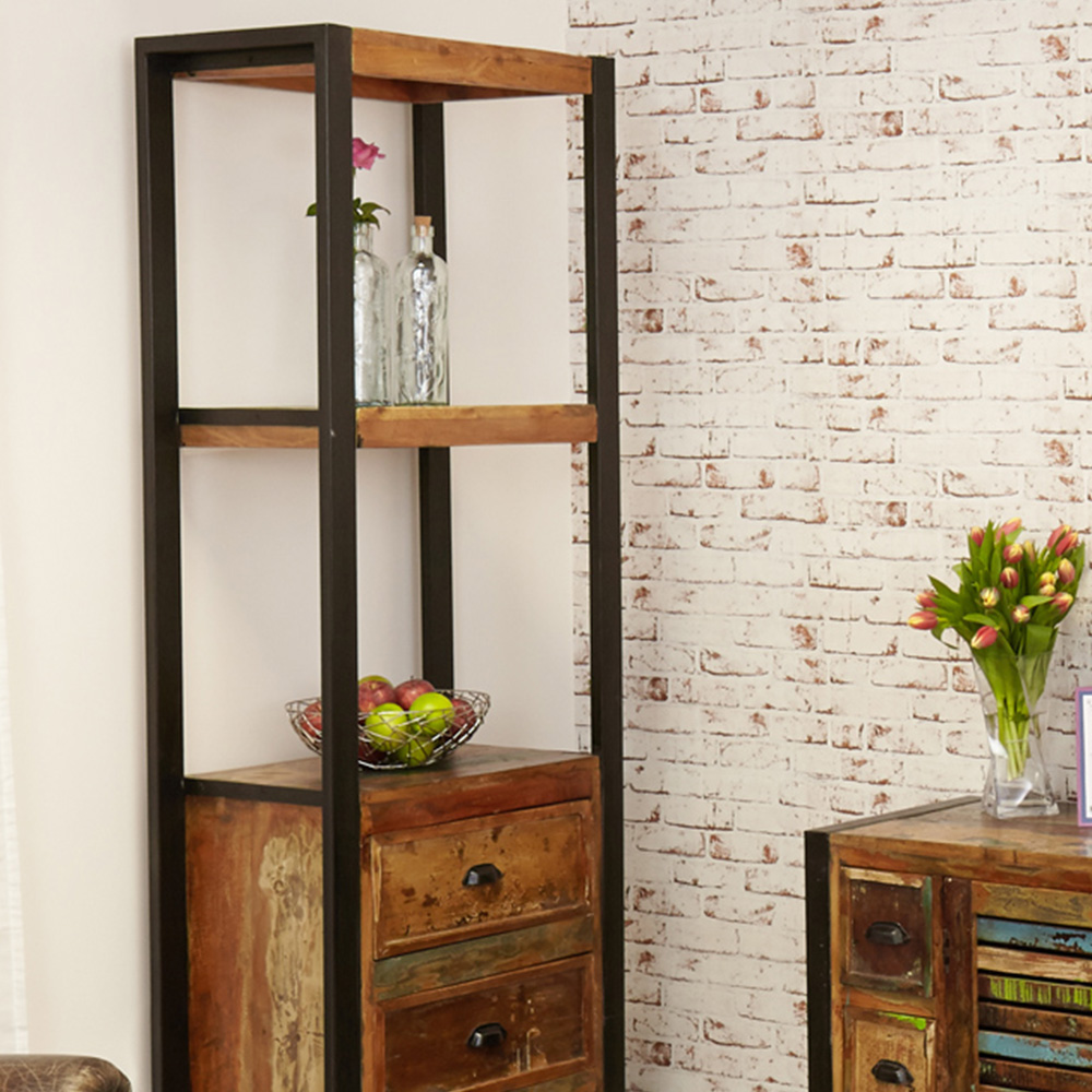 Baumhaus Urban Chic 3 Drawer 2 Shelf Alcove Bookcase Image 4