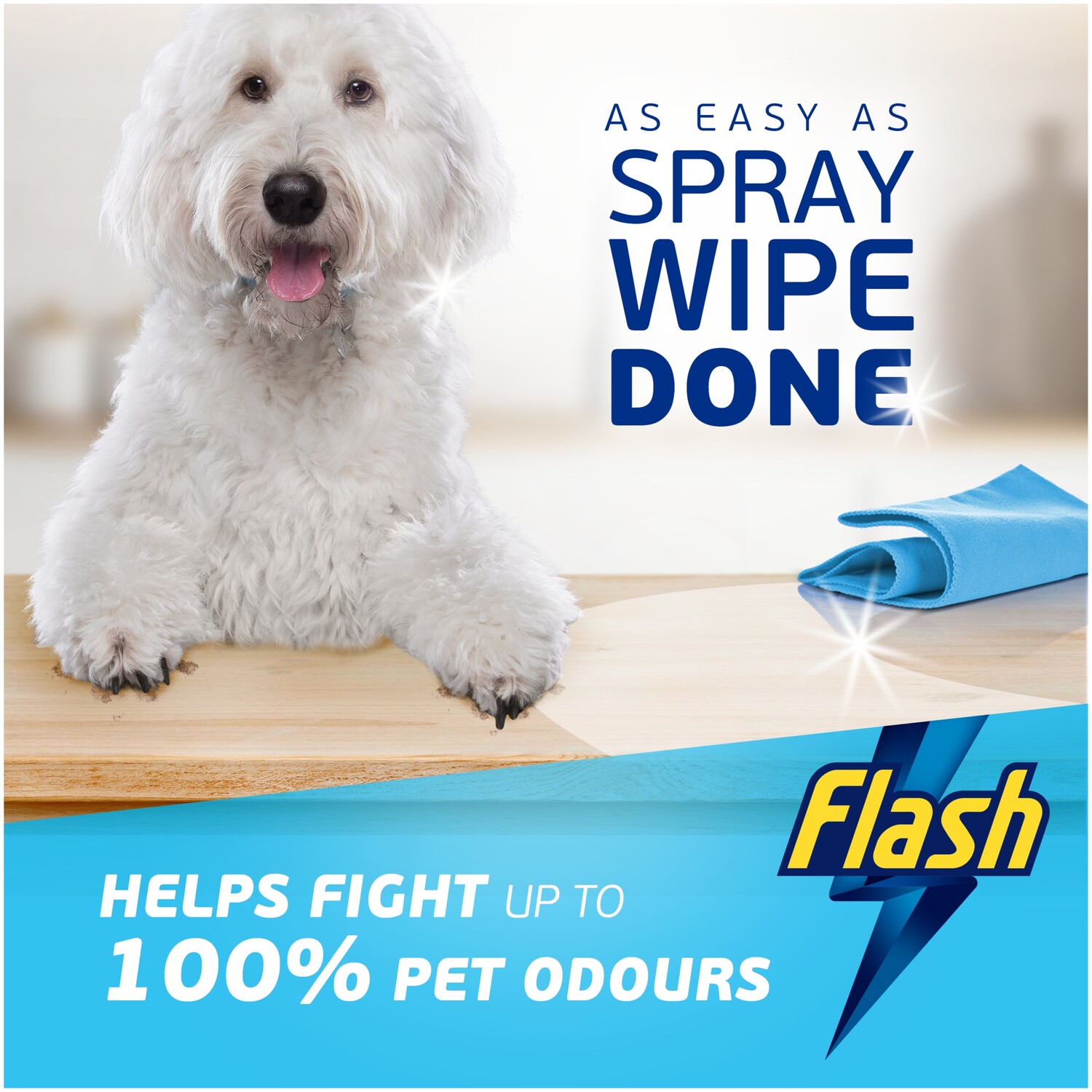 Flash Spray Wipe Done Pet Multi Pawpose Image 2