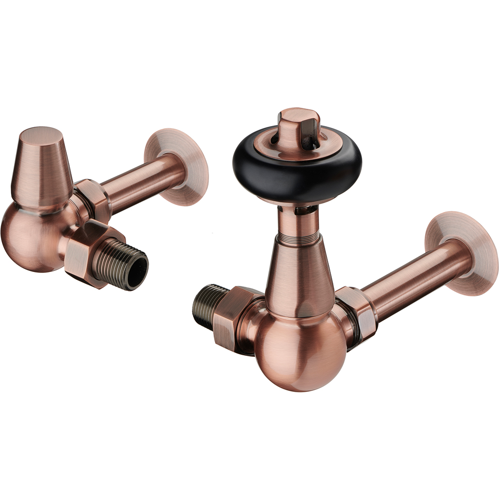 Terma Antique Copper Pipe Sleeving and Metal Collar Set 130mm Image 3