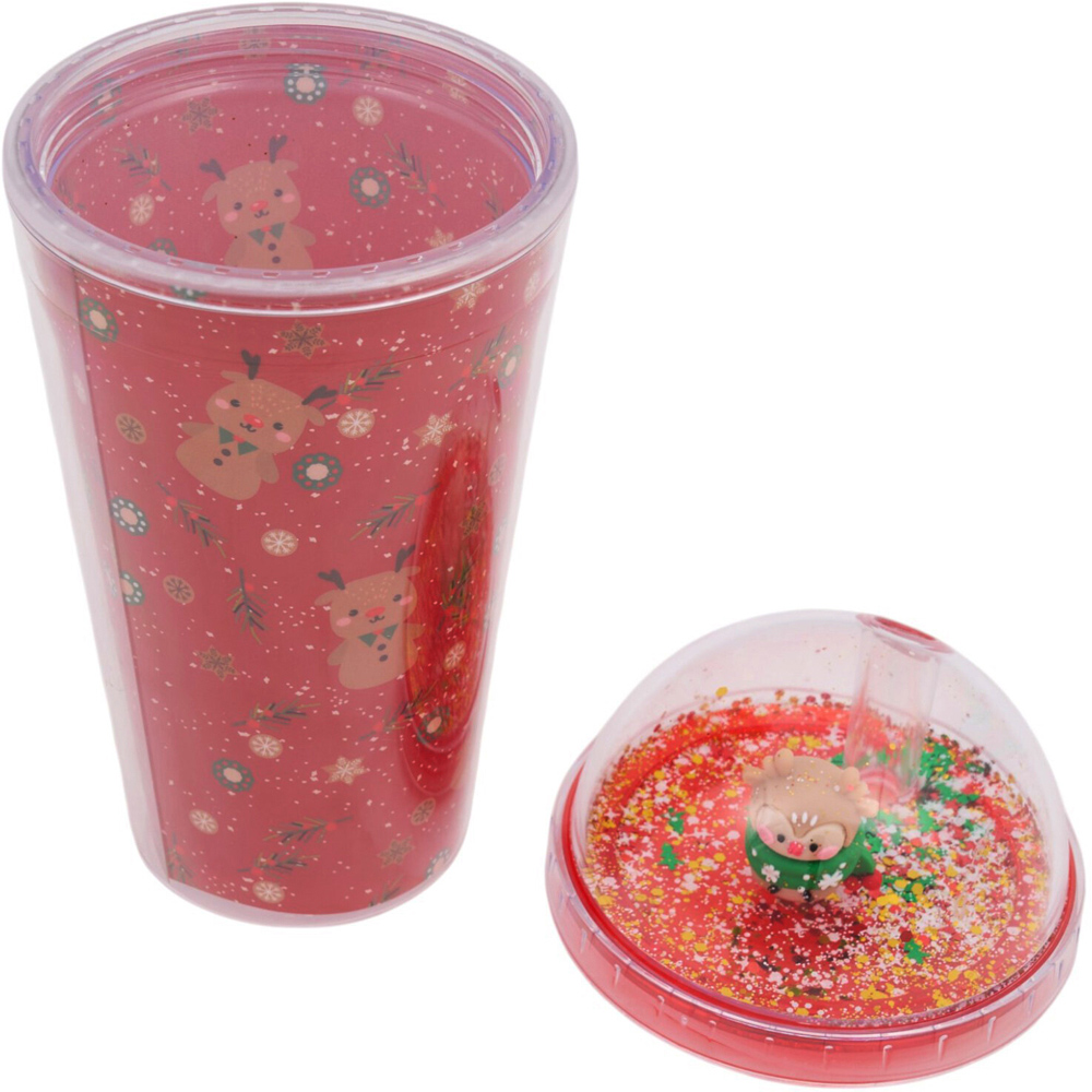 Christmas Figure Tumbler with Straw Image 7