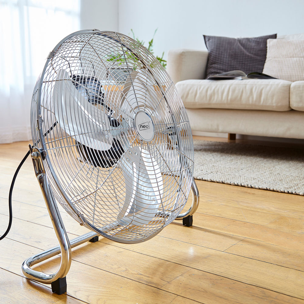 Neo High Velocity Chrome Metal Floor Freestanding Fan 16 inch Image 6